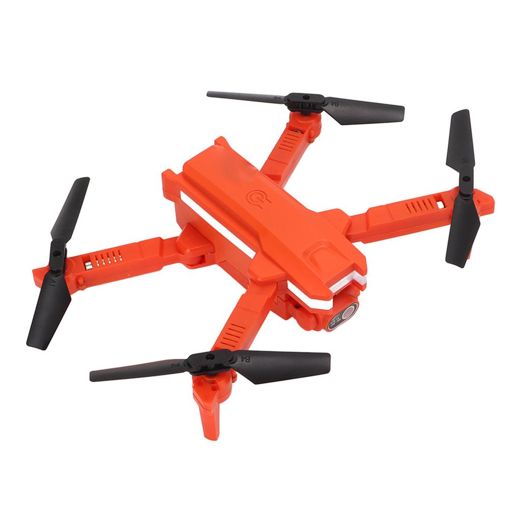 Foldable Drone Plastic 4K Fixed Height Remote Control Aerial Photography Quadcopter with Double Camera Orange