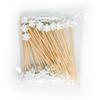 50pcs/ bag ristmas Bamboo Cocktail Picks Santa Claus Snowflake tree Drink Fruit Dessert Food Toothpicks Christmas Party