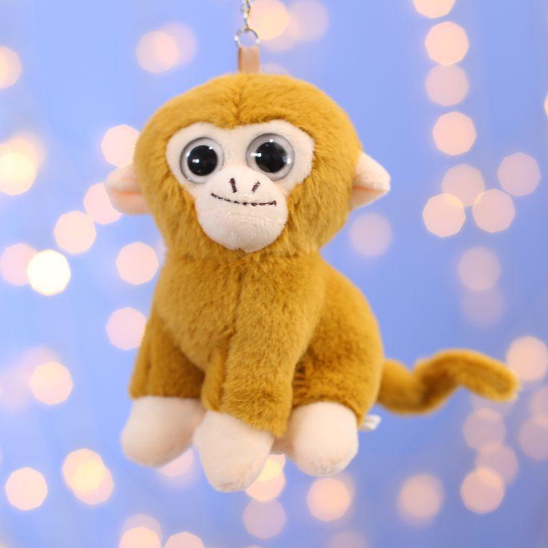 

The Same Plush Little Monkey Pendant Plush Toy Dolls and Dolls Bags and Ornaments Keychain 12 cm