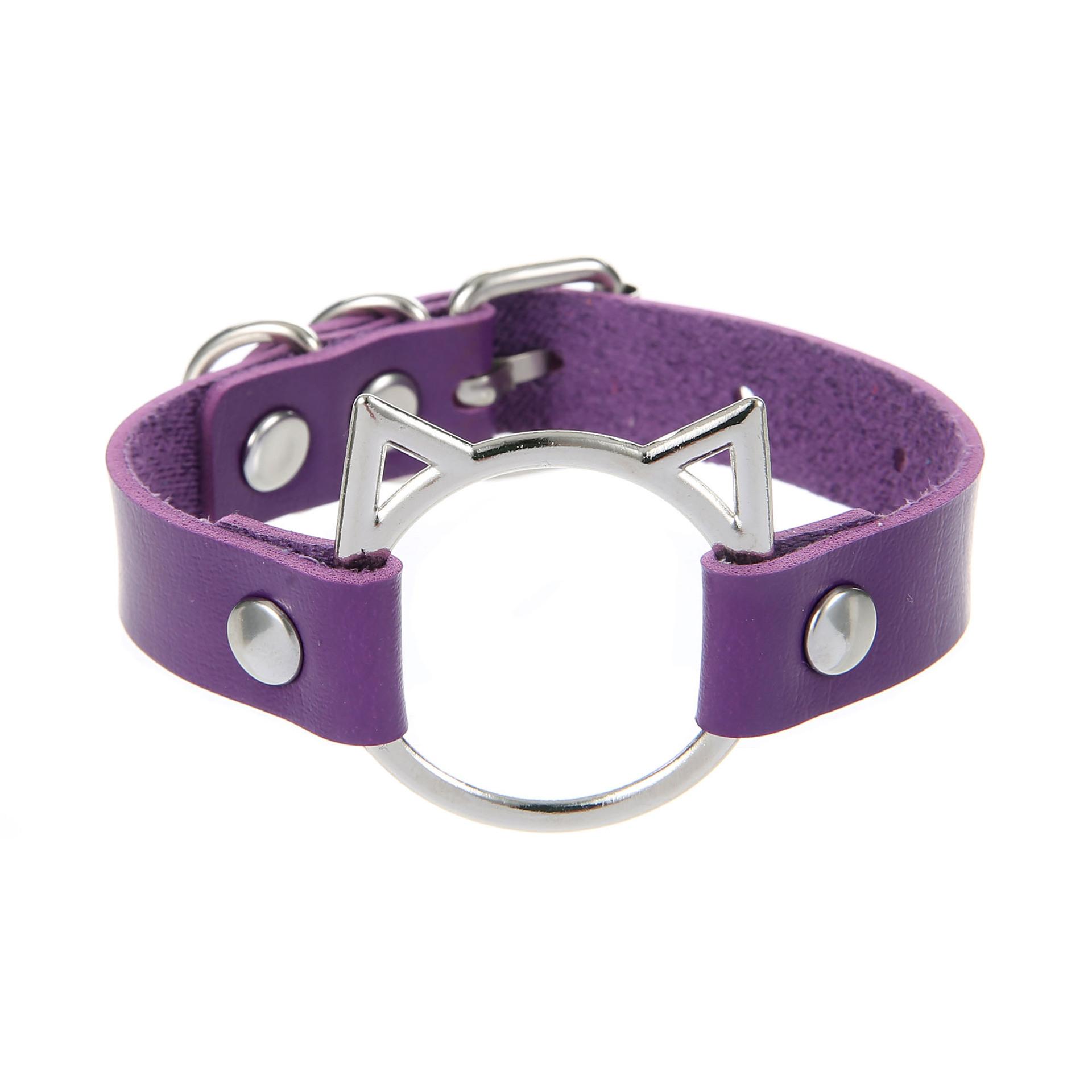 

DIEZI Рок Новый Винтаж Готический ПУ Кожаный Браслет-Обертка Для Женщин Мужчин Панк Мода Хип-Хоп Харадзюку Браслет с Подвеской в Виде Кошки Ювелирные Изделия