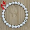 Pískované korálky ze sterlingového stříbra S999: Matné kulaté korálky pro DIY náramky