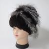 Winter Hand Knitted Real Rex Rabbit Fur Hat Women Warm Quality Rex Rabbit Fur Hats With Fox Fur Lady Natural Soft Real Fur Caps