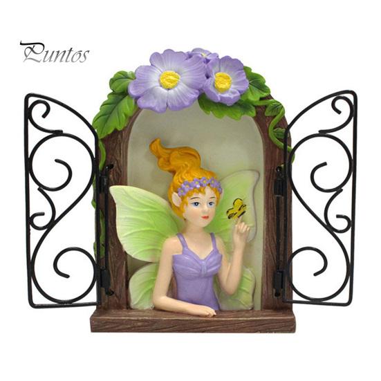 

Причудливая садовая статуя эльфа, подвесной кулон, прочная смола, устойчивая к ультрафиолетовому излучению краска, украшение для сада, кулон фиолетовый