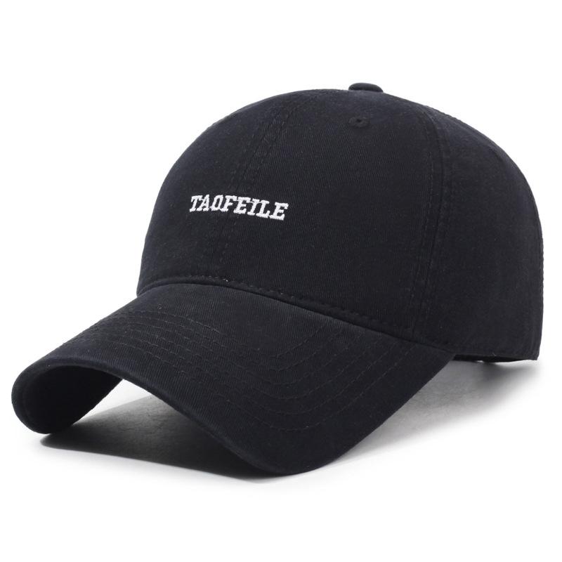 Casquette de baseball brodée Lettre Homme Femme Casquette en coton