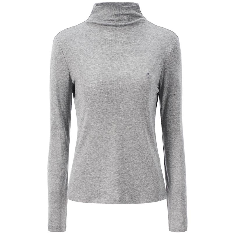 GIOVANNI VALENTINO Women's Semi-High Neck Knit Base Layer Top