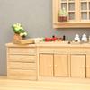 1/12 Puppenhaus Küchenschrank mit öffenbarer Tür/Schublade Unfertiges Holz Miniaturmöbel für realistische Szenendarstellung