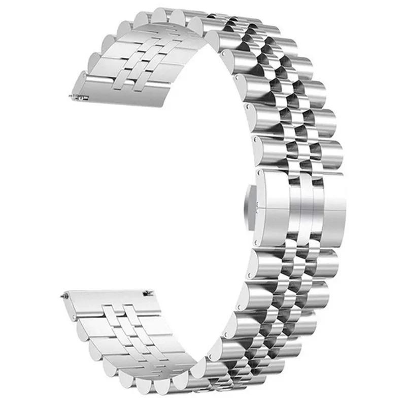 22mm Metal Strap for Huawei Watch GT6-5-4-3 Pro 46mm Stainless Steel Bracelet Watchband For Amazfit Bip 6/Balance 2 Accessories