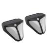 2Pcs Solar Motion Sensor Alarm Warning Light Audio Alarm Lamp 4 Modes Waterproof for Home Garden