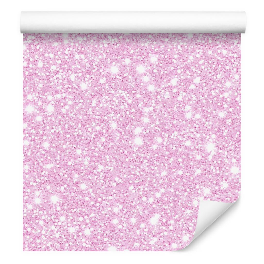 Powder pink, white and lavender glitter wallpaper for living room and bedroom 50x1000