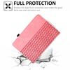 For iPad (2025)/10.9 (2022) Case Rotating Stand Building Block Imprinted Leather Tablet Cover