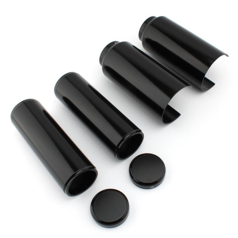 Harley Breakout Fork Slider Cover Black Motorcycle Front Suspension Decorative Shield Upgrade Accessory