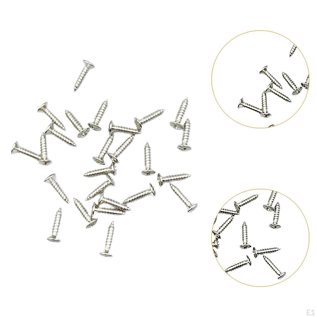 25 ks šroubů do kytarového hrotu, praktické, univerzální příslušenství, oprava basových šroubů