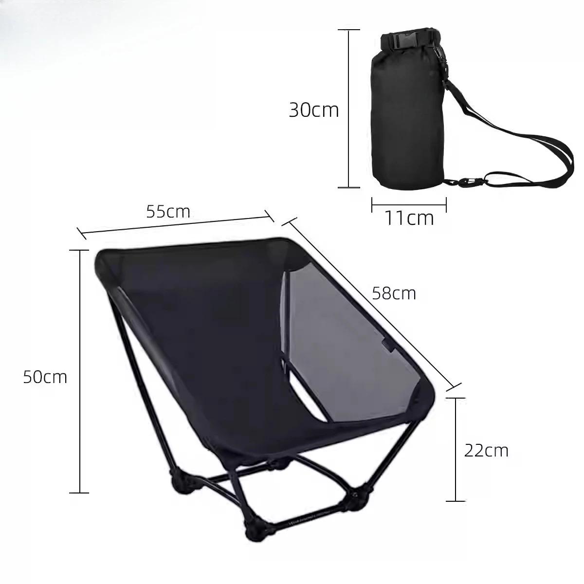 Hiking Camping Mesh Ground Chair Four-legged