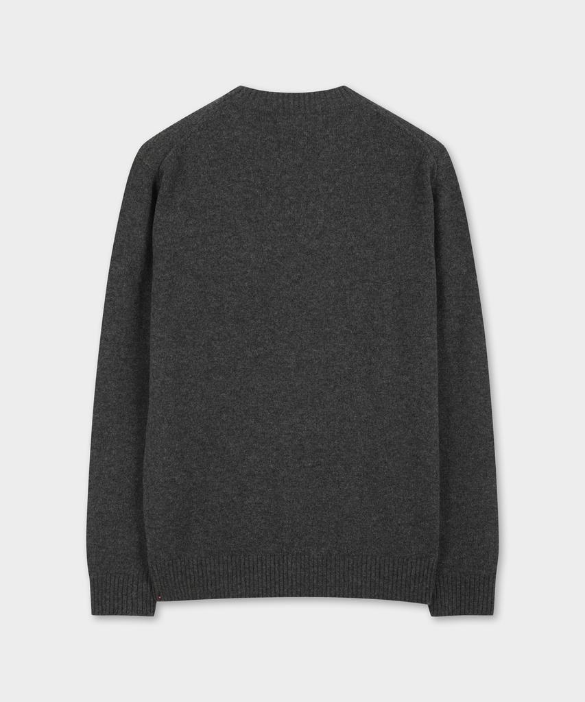 BROOKS BROTHERS Wool Cashmere Solid Sweater (Charcoal) (Bbwrmbf402)