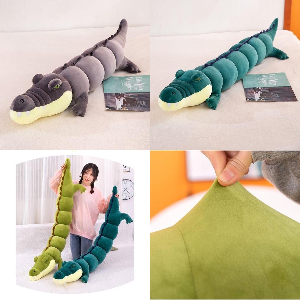 Crocodile Plush Toy Throw Pillow Soft Comfy