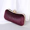 Velvet Handbag With Gold Foil Embellishments For Evening Wear And Formal Events