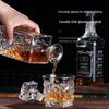 Carved Glass Whiskey Decanter