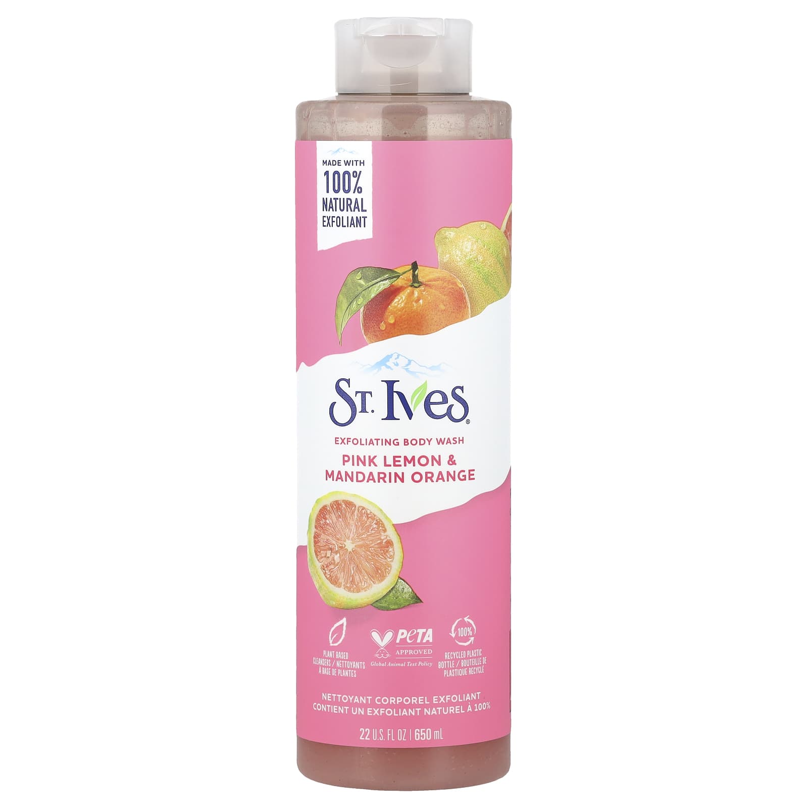 

St. Ives, Exfoliating Body Wash, Pink Lemon & Mandarin Orange, 650 Ml (22 Fl Oz)
