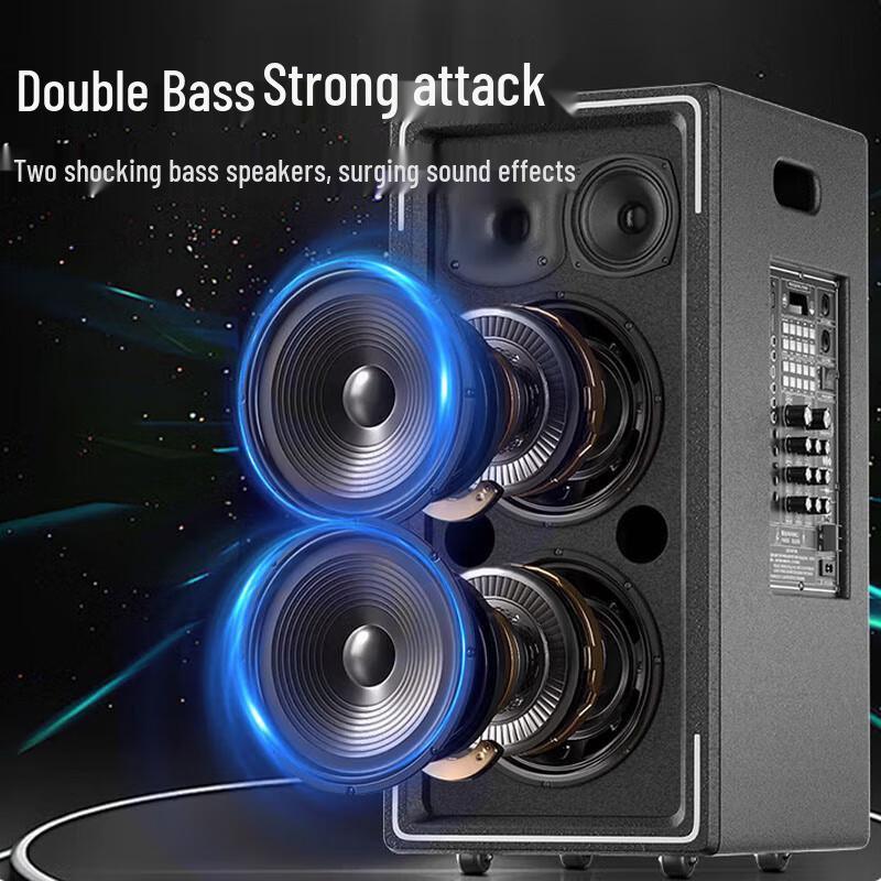 Huido K-12 Pro Dual 8-inch Outdoor Karaoke Trolley Speaker