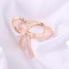 6 Pieces Elegant Bow Knot Napkin Rings Zinc Zinc Zinc Alloy Tissue Ring Napkin Buckle  Banquet Party