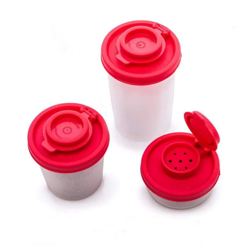 Camping Picnic Travel With Lid Kitchen Tool Outdoor Seasoning Dispenser Mini Lunch Box Jar Portable Salt And Pepper Shaker