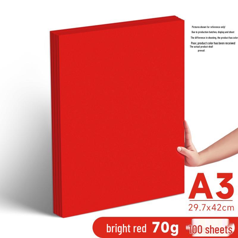 Leuchtend rotes A4/A5 70g Druckpapier für Büro und Basteln