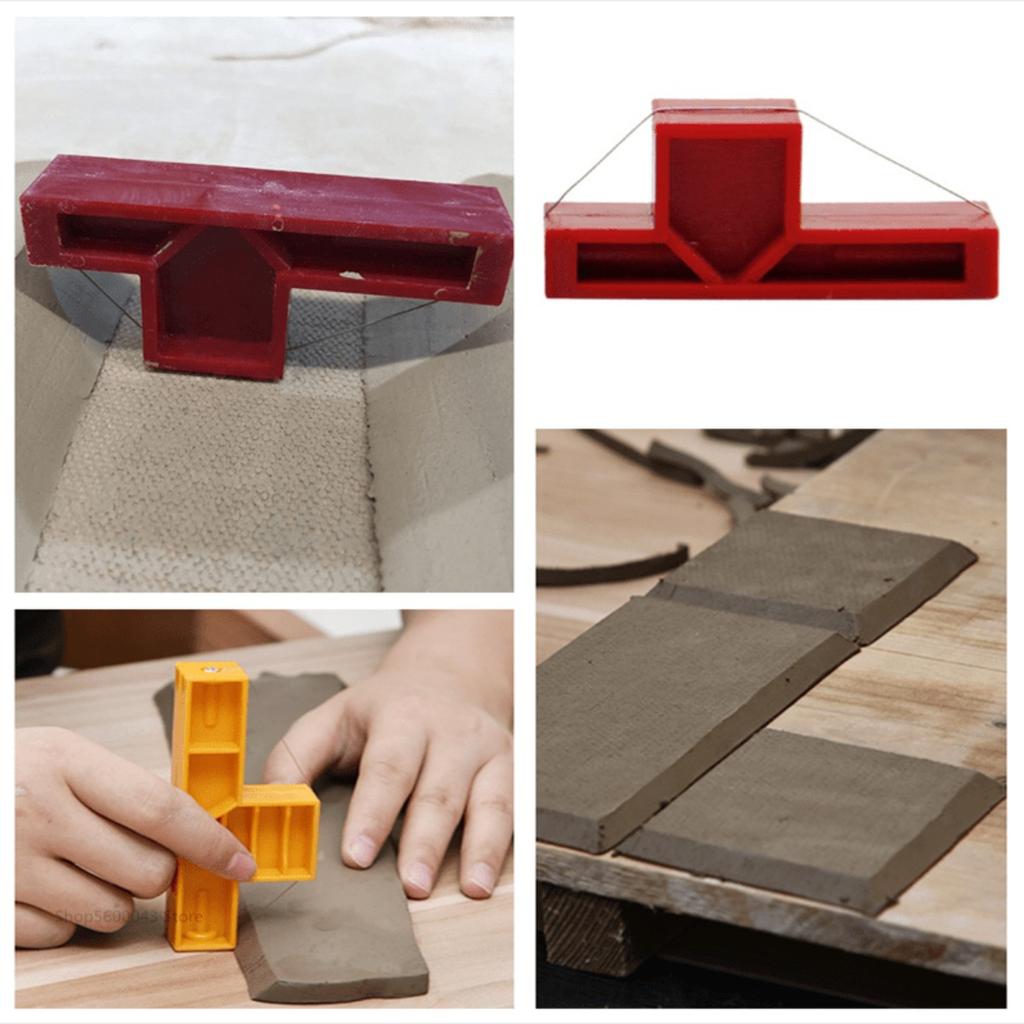 1 Stück Schrägschnitt Tonwerkzeug und Draht Gehrung Tonwerkzeug zum Trimmen für Töpferei und Skulptur DIY Keramikton Trim Modellierwerkzeug