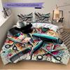 3pcs Hair Salon Tools with Butterfly Design, Includes One Quilt Cover and Two Pillowcases (No Core)
