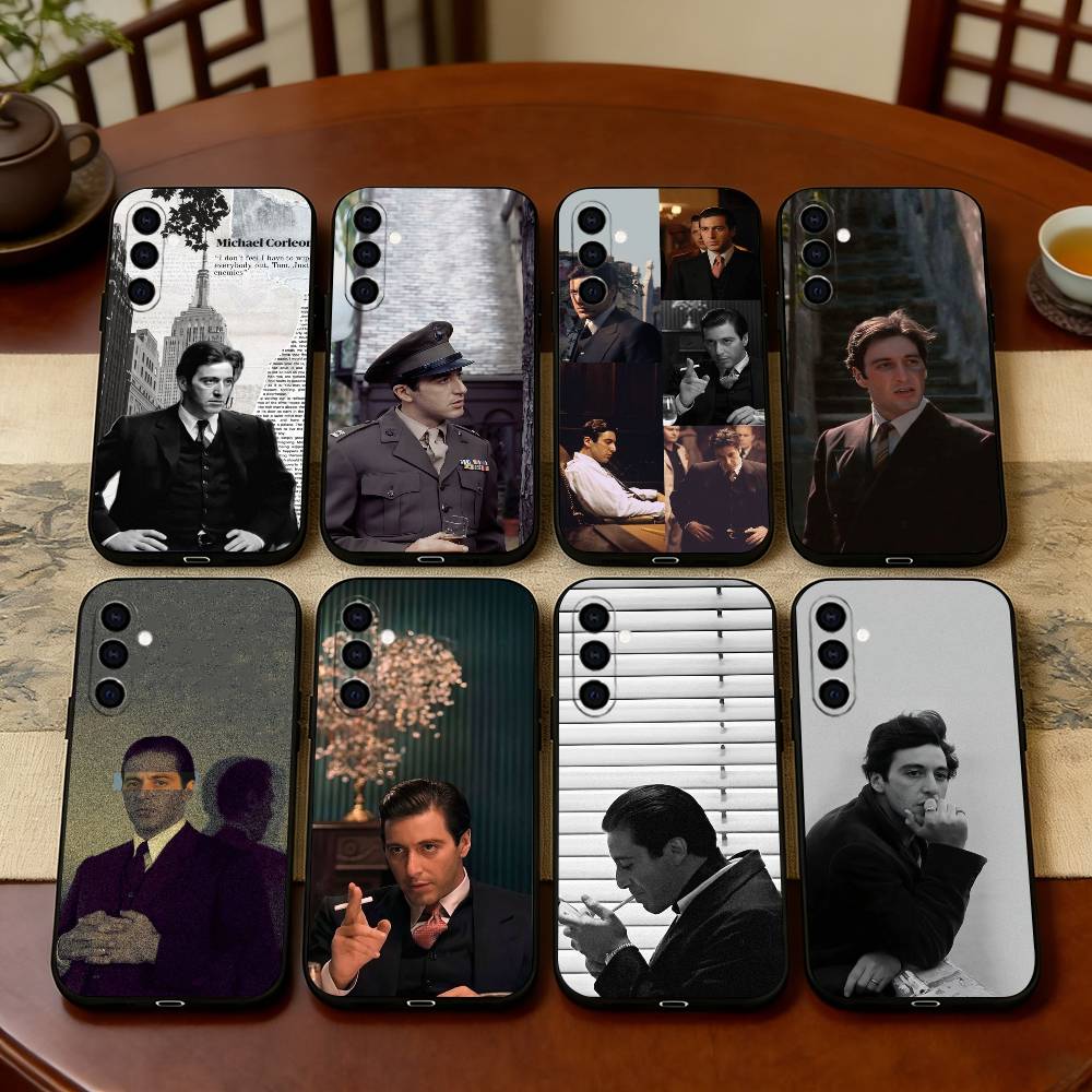 God-father Pacino Phone Case For Samsung Galaxy A73,A72,A71,A70,A53,A52,A51,Others Soft Black Cover