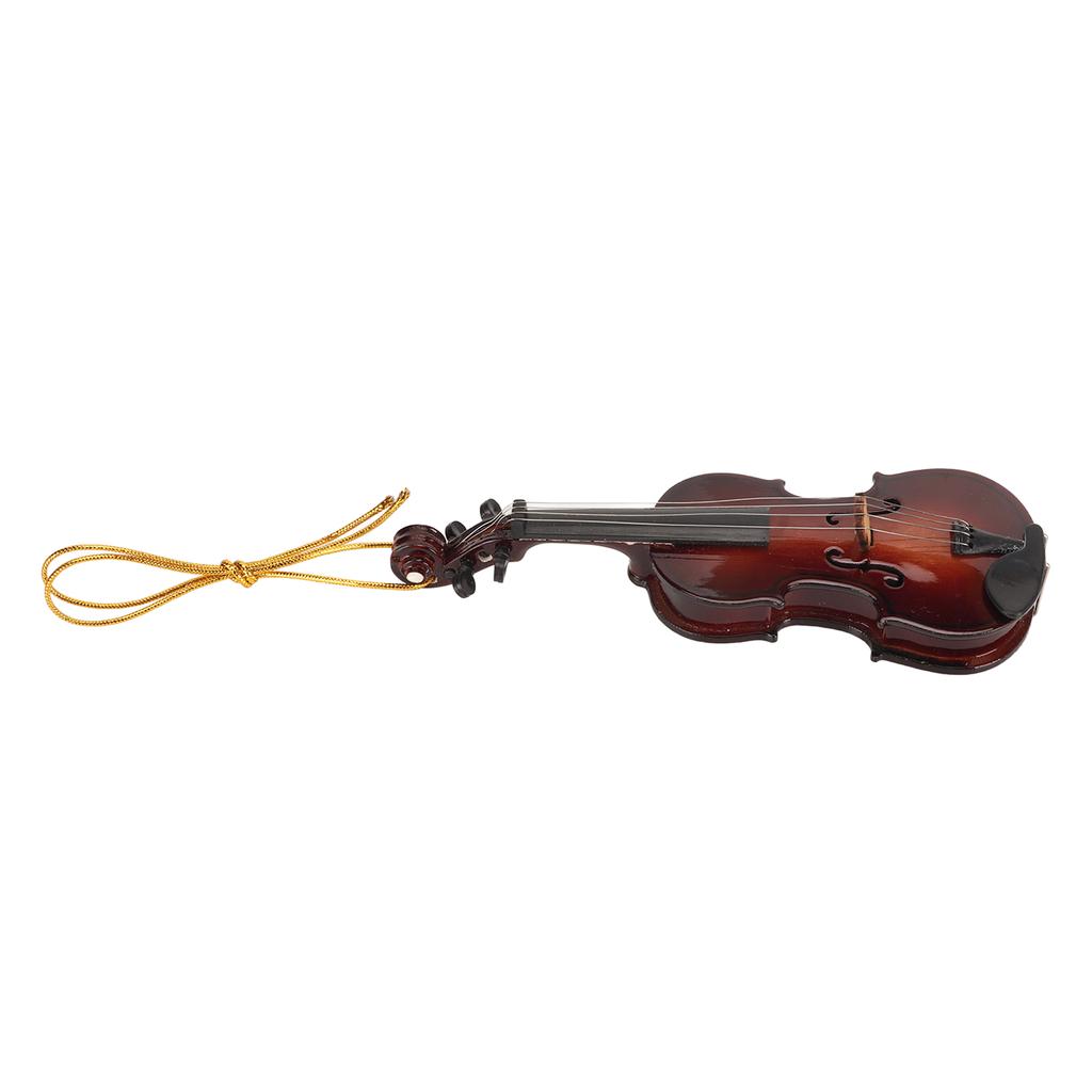 Miniatur Violine Hängendes Ornament Harz Umwelt Schönes tragbares Mini Musikinstrument
