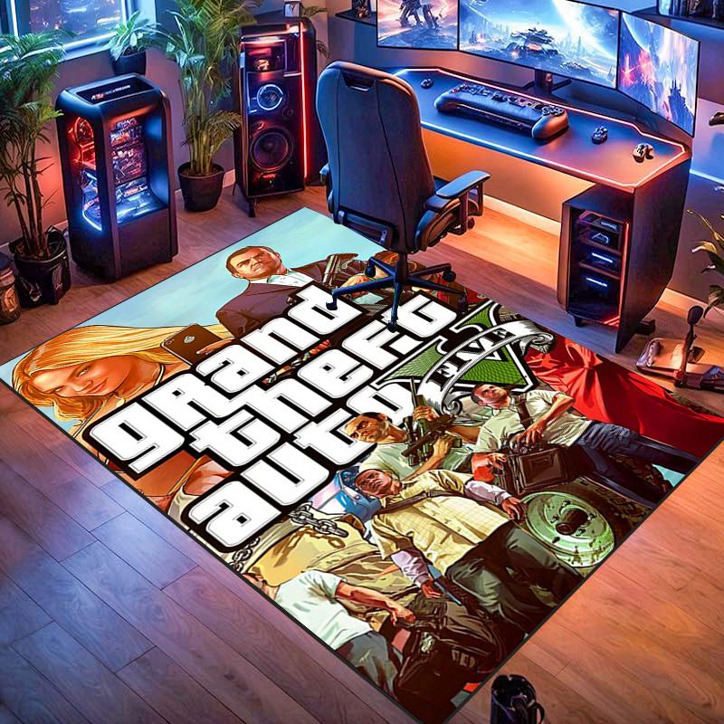 Grand Theft Auto V: Приключения ковровые напольные коврики Декор для дома Украшение для общежития Подушка для офисного кресла Искусство