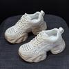 Dad Shoes Woven Through Net Women's Shoes Summer Thick Sole Inner Height Increase Explosive Version Casual Fashion Versatile Women's Shoes