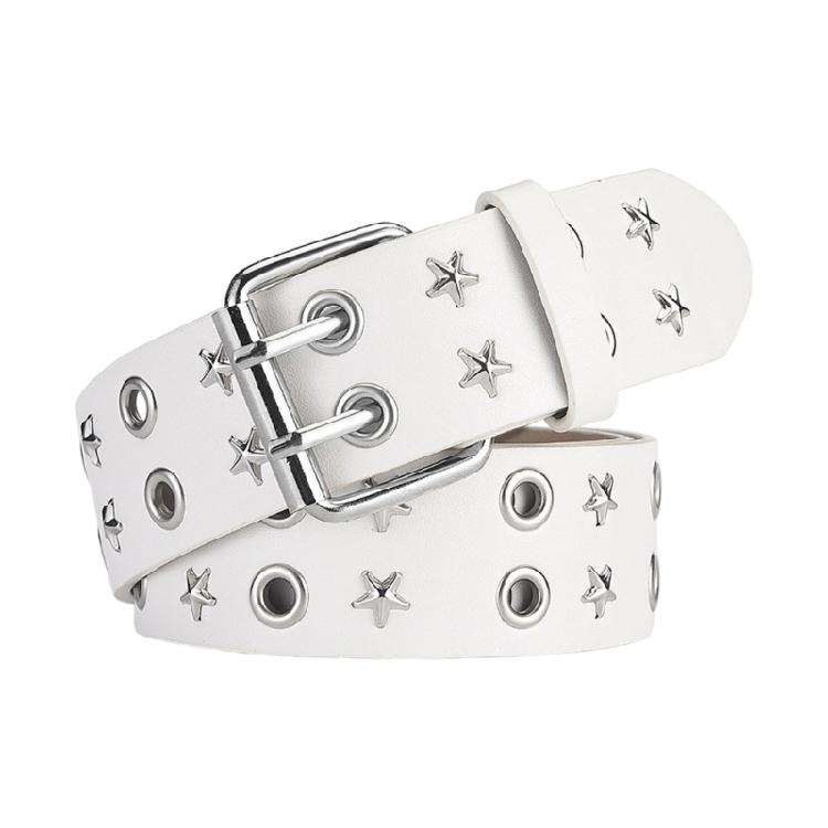 Punk Star Eyelet Belt For Fashion Music Festival And Daily Wear PU Leather Design Waiststrap for Theme Party Gathering