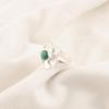 Malachite Gemstone Ring Jewelry, 925 Solid Sterling Silver Ring Jewelry, Handmade Artisan Jewelry For Wedding Gift