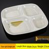 Lucky Bamboo Melamine Divided Square Meal Plate