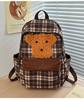 Plush Puppy Patterned Backpack Student Schoolbag Outdoor Leisure Bag Travel