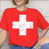 Swiss Switzerland Flag Accessories Unisex T Shirt Pure Cotton Tee Graphic Printed Tshirt Clothing