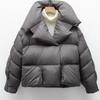 Women's Autumn Winter Arrivals Puffer Jacket Down Jacket Short Length Thickened High-end White Duck Down Turn-down Collar