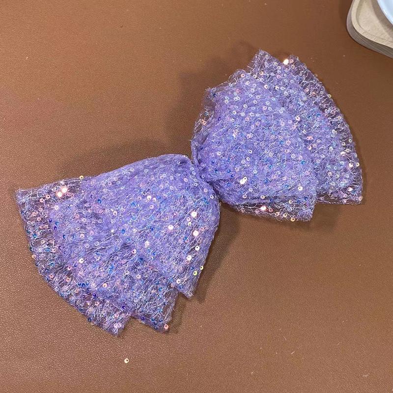 Kids Girls Sequin Bow Hair Clips Hair Accessories Children's Hairpin