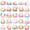 Cute Cartoon Rainbow Bunny Stickers Decorate Your Guitar Notebook And Luggage! Waterproof And Diy!