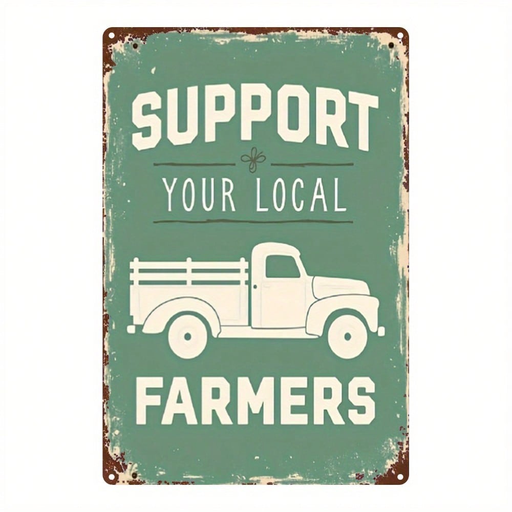 Modern Metal Wall Art Poster, Tin Sign Plaque Decor