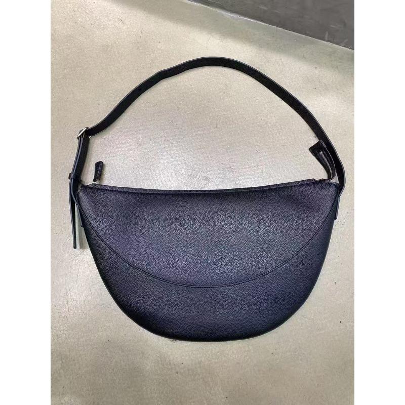 New Half-moon Bag Internet Celebrity Explosion First-layer Cowhide Bag Light Luxury High-end Single Shoulder Armpit Bag