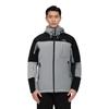 Li Ning Fitness Series Color Block Logo Print Stand Collar Zipper Down Jacket Men Outerwear Light-Gray AYMR147-3