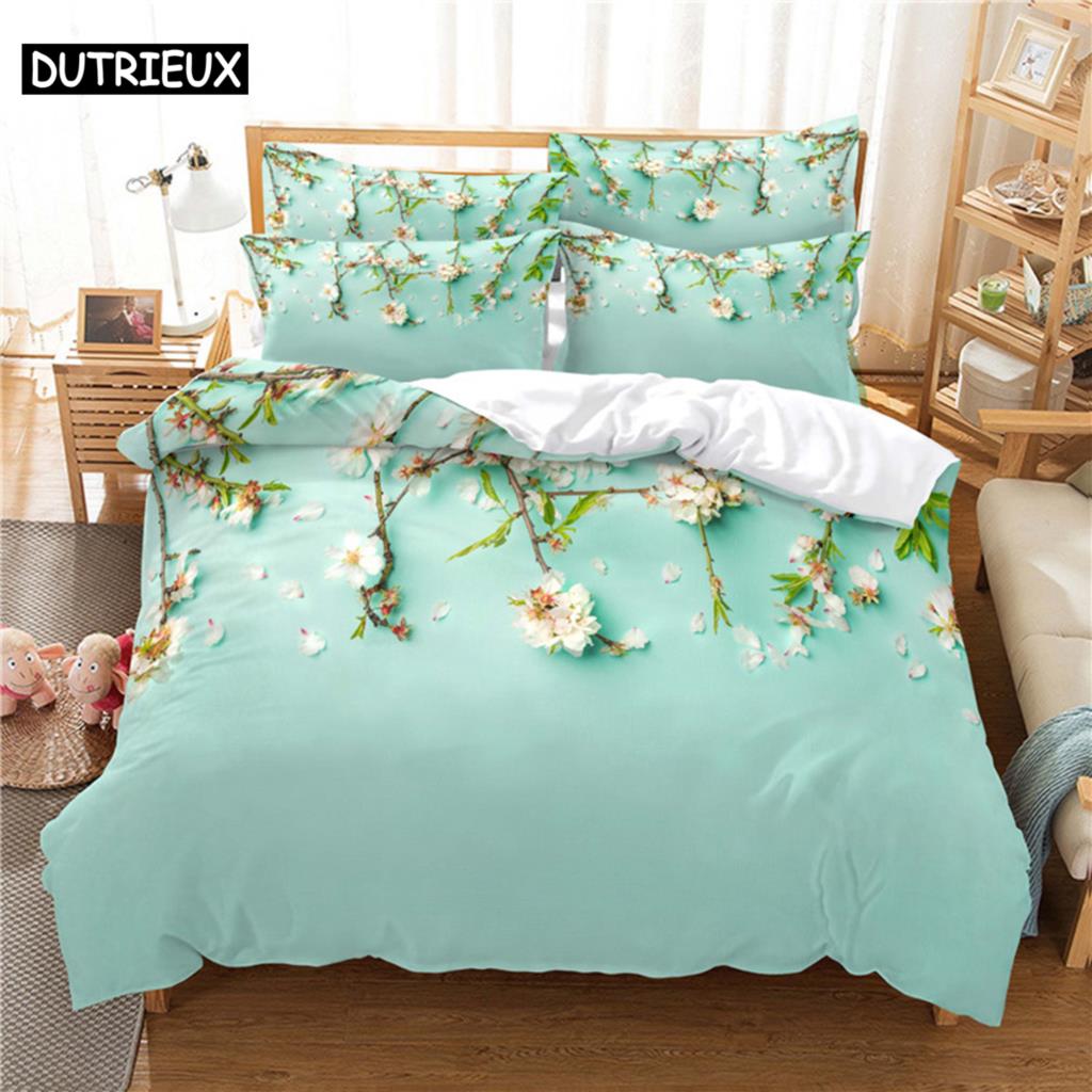 Beautiful  Flower Bedding Set Duvet Cover Set 3d Bedding Digital Printing Bed Linen Queen Size Bedding Set Fashion Design