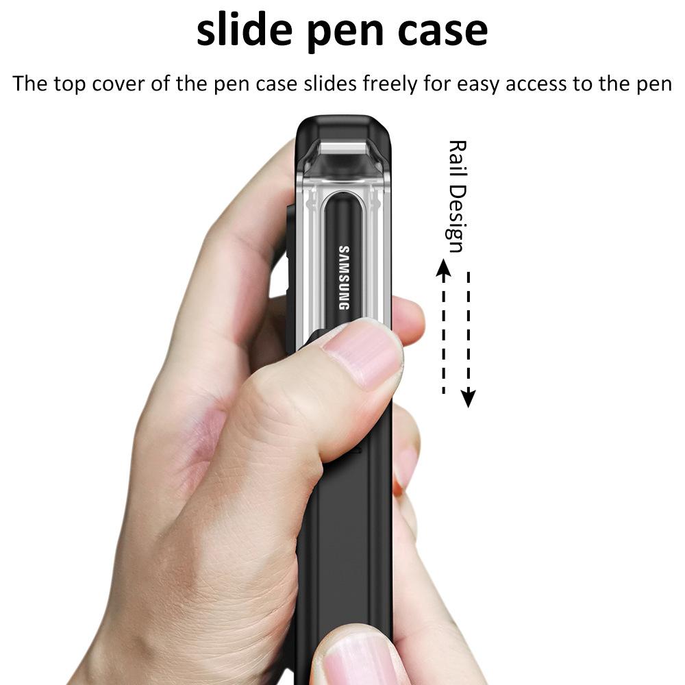 Suitable for Samsung Zfold4 Mobile Phone Case Armor Magnetic Suction Hinge Folding Shaft Bracket Gear Adjustment Zfold4 Mobile Phone Case