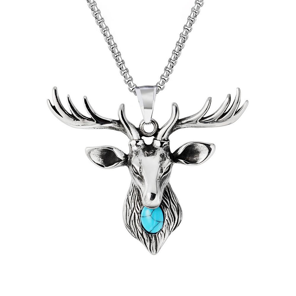 Vintage Personality Viking Anchor Necklace Pendant for Men Punk Stainless Steel Chain Anchor Pendant Men Jewelry Gift Wholesale