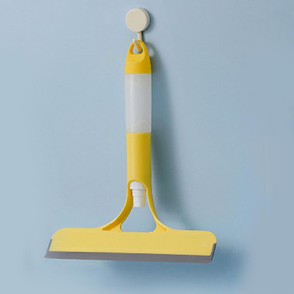 Window Wiper 3 in 1 Water Spraying Efficient Portable Glass Cleaning Squeegee for Mirror Tile