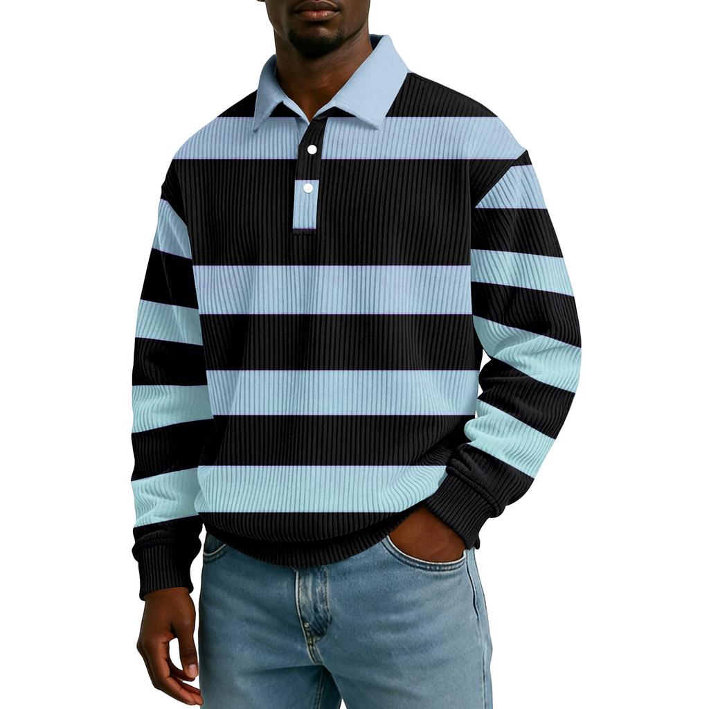 Men's Casual Loose,fitting Top Button,down Collar Long Sleeves