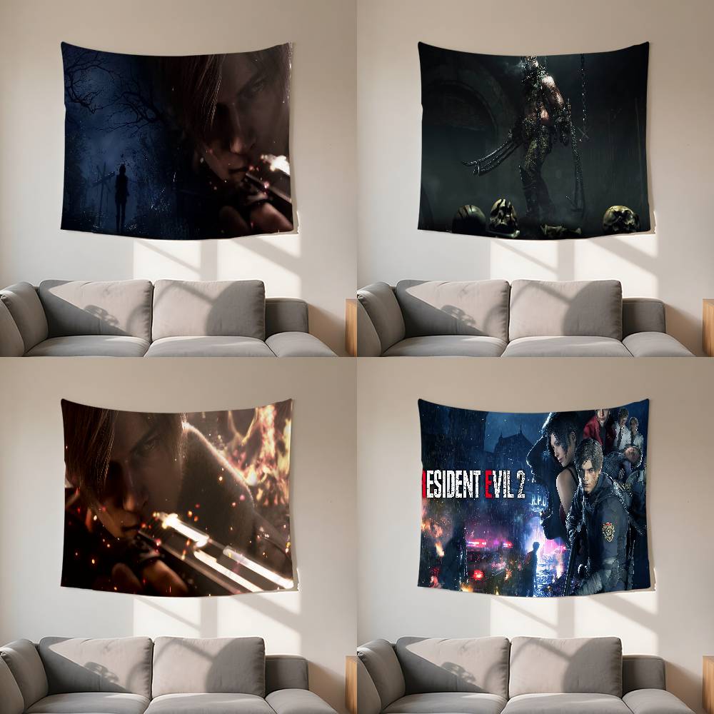 RResident Leon Kennedy Evil Tapestry Customizable Tapestries Of Various Styleswall Hangings Celebrity Printing Wall Hangings