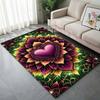 6 Styles Heart Mandala Art Pattern Carpet for Living Room Bedroom Sofa Home Decor Non-slip Floor Mat Large Size Luxury Gift